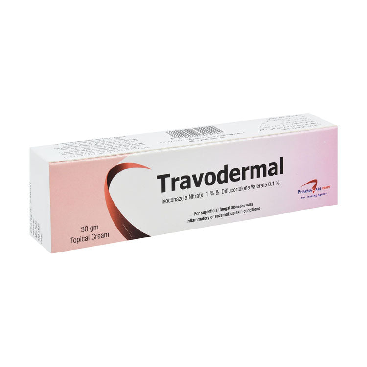 Travodermal 1% Isoconazole Nitrate & 0.1% Diflucortolone Valerate Topical Cream