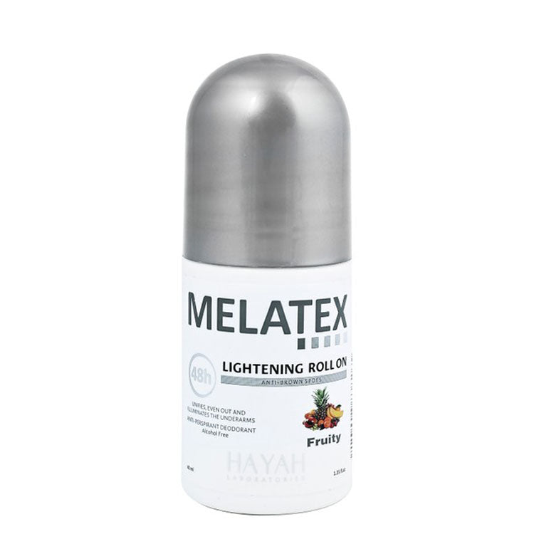 Melatex 48H Lightening & Anti-Brown Spot Antiperspirant Roll-On Deodorant Fruity Scent - alcohol free