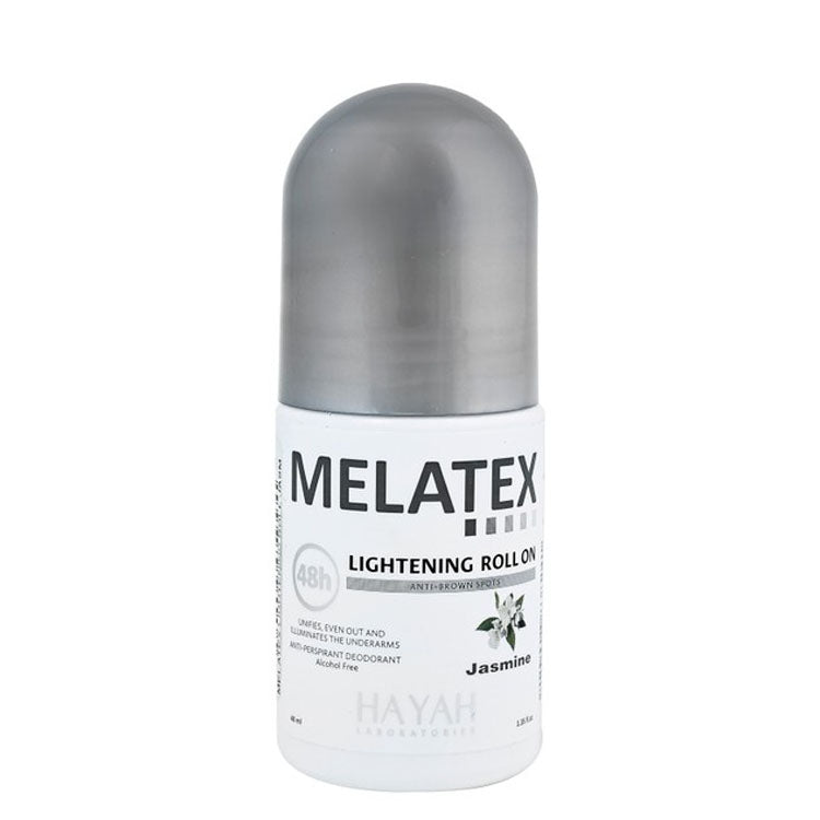 Melatex 48H Antiperspirant Lightening & Anti-Brown Spot Roll-On Deodorant Jasmine Scent - alcohol free