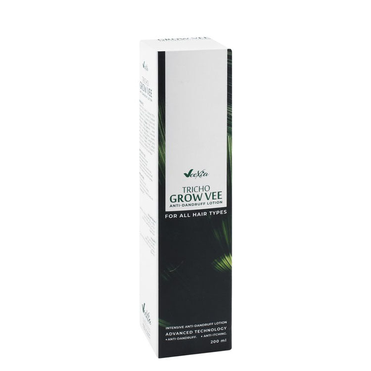 Veexia Tricho Grow Vee Anti-Dandruff & Anti-Itching Lotion for All Hair Types - silicone free