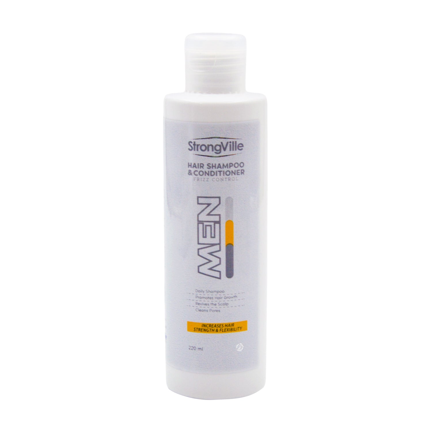 StrongVille Strengthening, Growth Stimulating & Anti-Frizz Shampoo & Hair Conditioner for Men