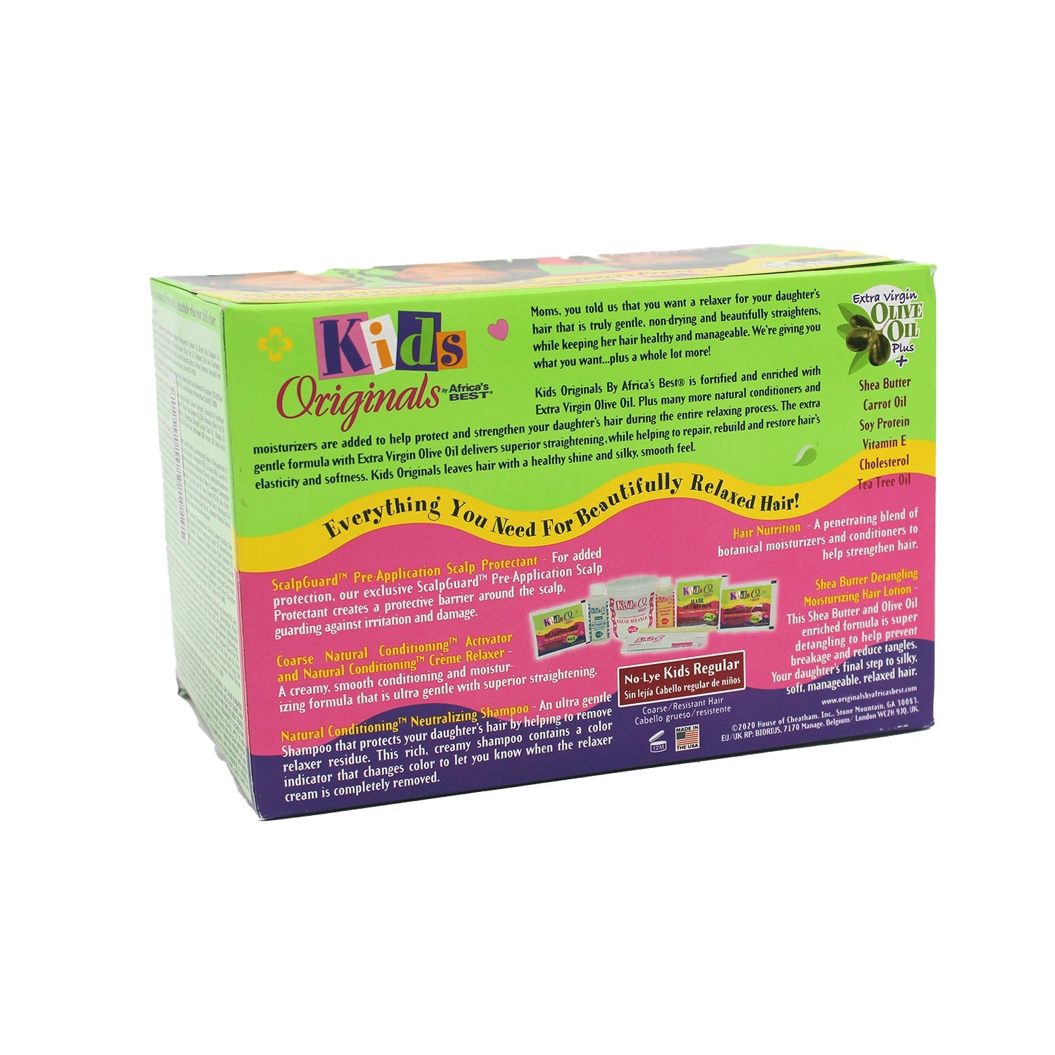 Africa's Best Originals Natural Conditioning Relaxer System with Scalp Guard for Coarse & Resistant Hair - lye free