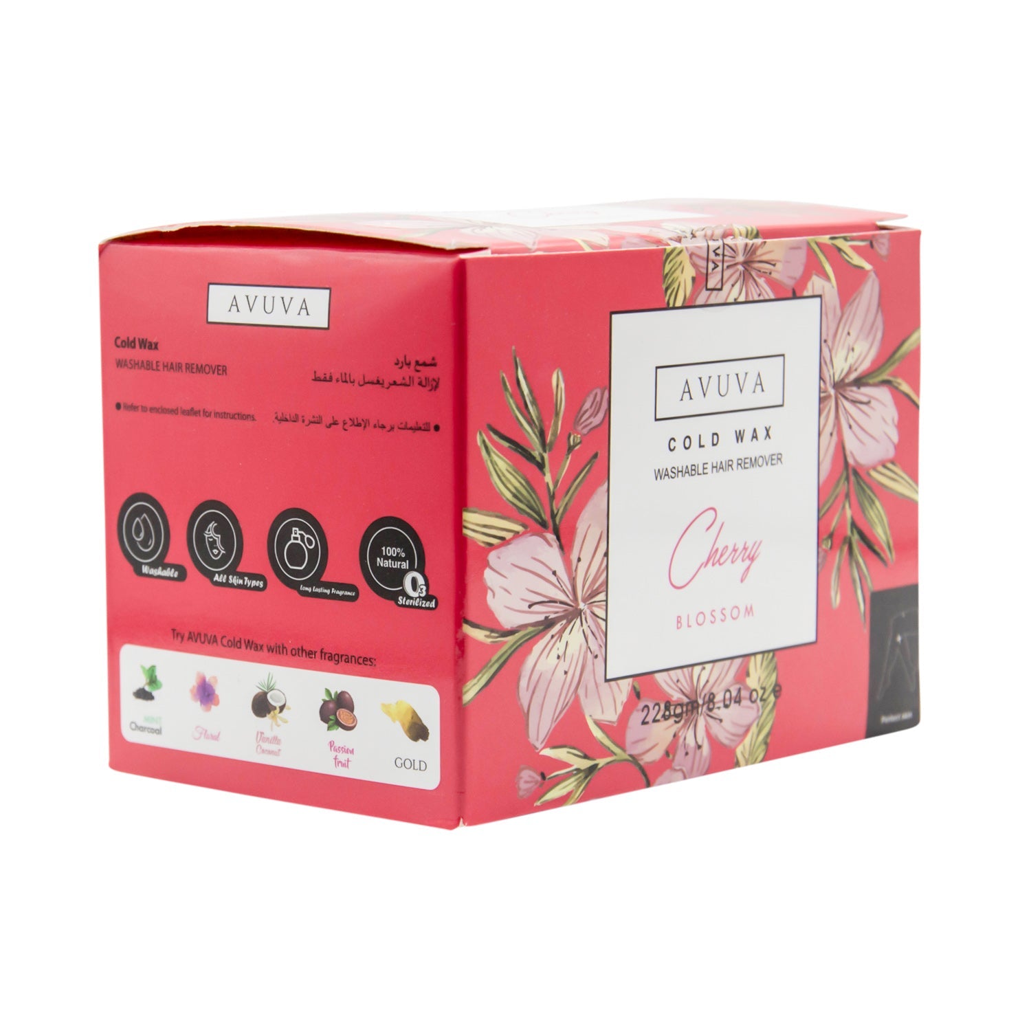 Avuva Cold Wax Hair Removal Cherry Blossom