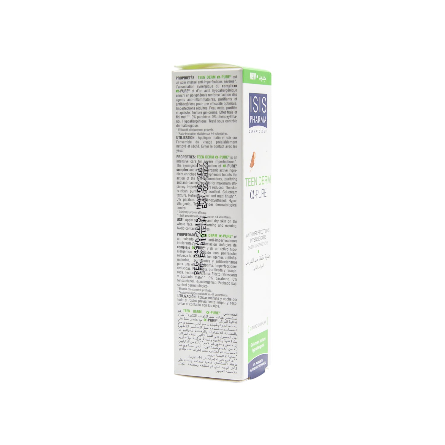 Isispharma Teen Derm Hypoallergenic Anti-Imperfection Face Cream - parabens free, phenoxyethanol free