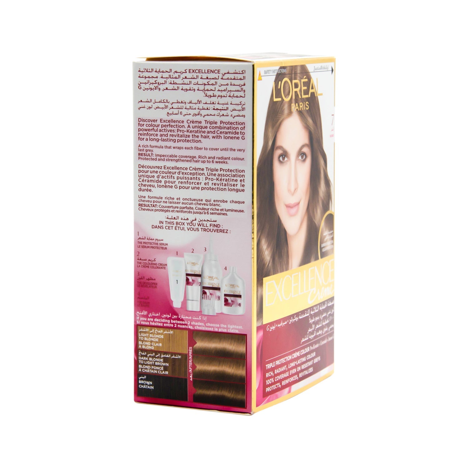L'Oreal Excellence Triple Care Hair Color Cream Blonde 7