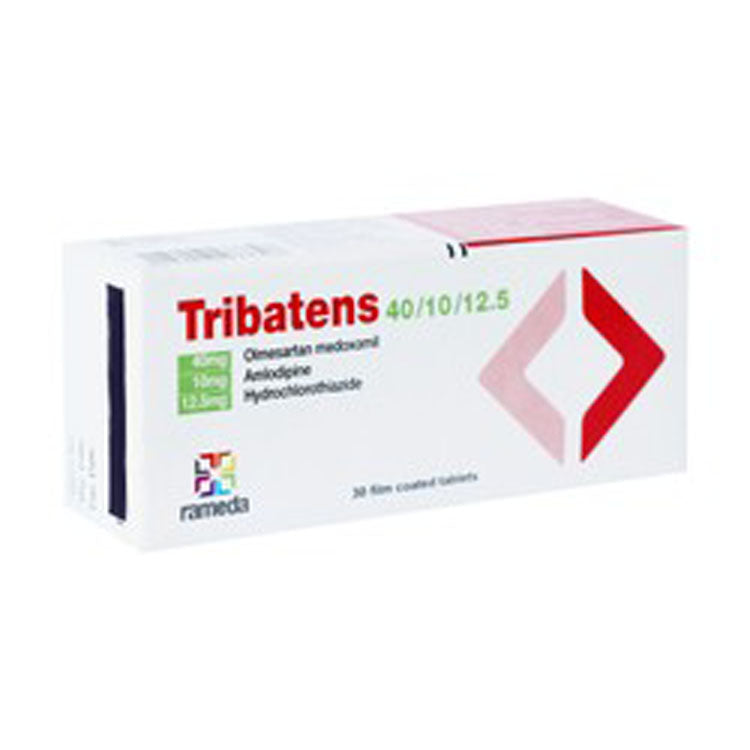 Tribatens with Olmesartan Medoxomil, Amlodipine & Hydrochlorothiazide
