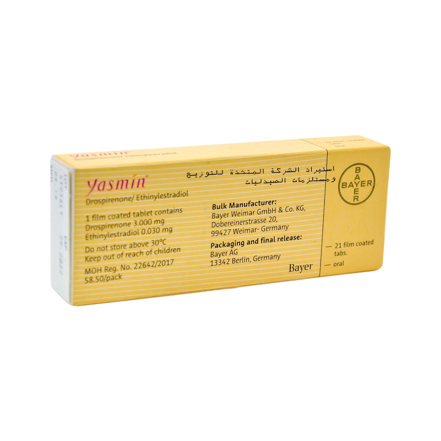 Yasmin Film-Coated Tablets
