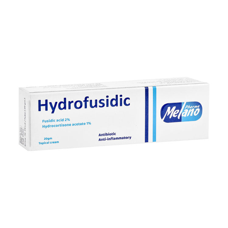 Hydrofusidic 2% Fusidic & 1% Hydrocortisone Acetate Antibiotic & Anti-Inflammatory Topical Cream